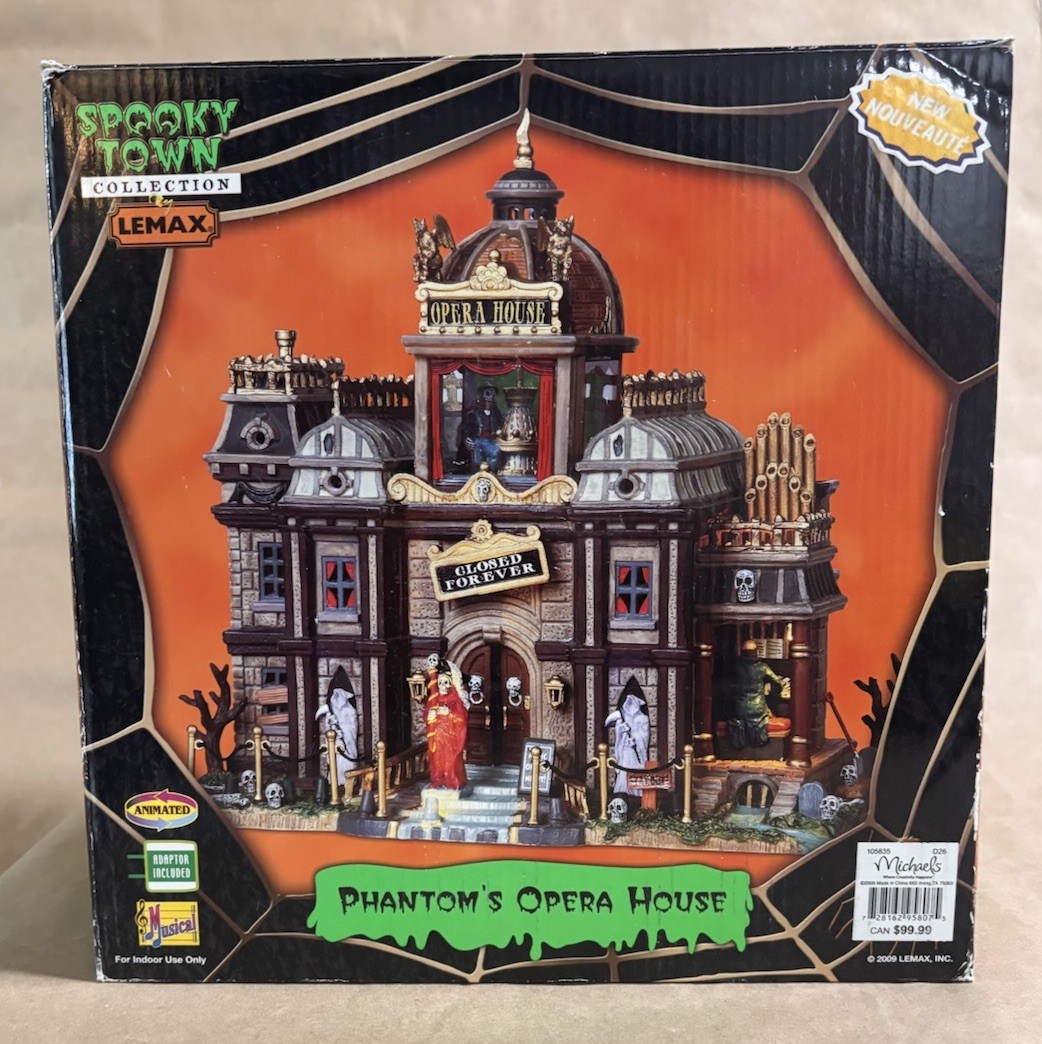 Lemax Spooky Town Phantoms Opera House READ