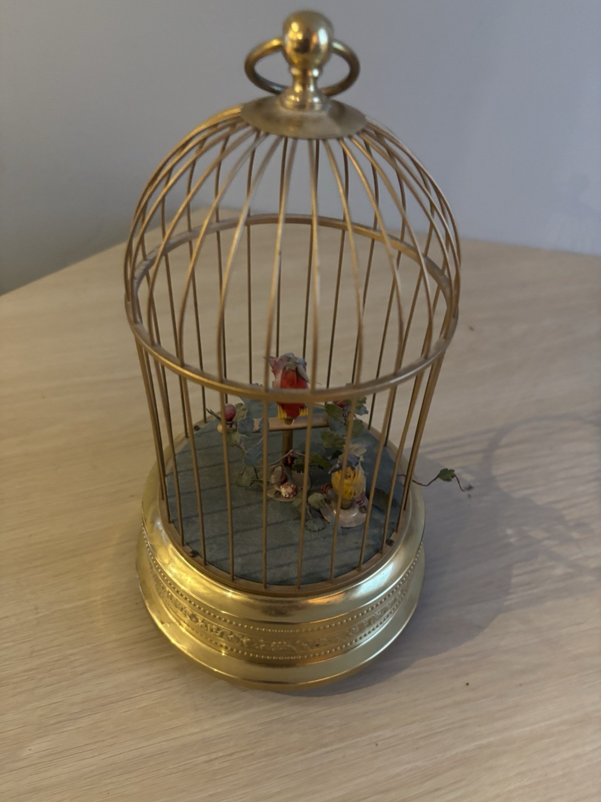 Antique German Automated Singing Birds in Brass Cage | Not Working| German Made Antique German Automated Singing Birds in Brass Cage | Not Working| German Made