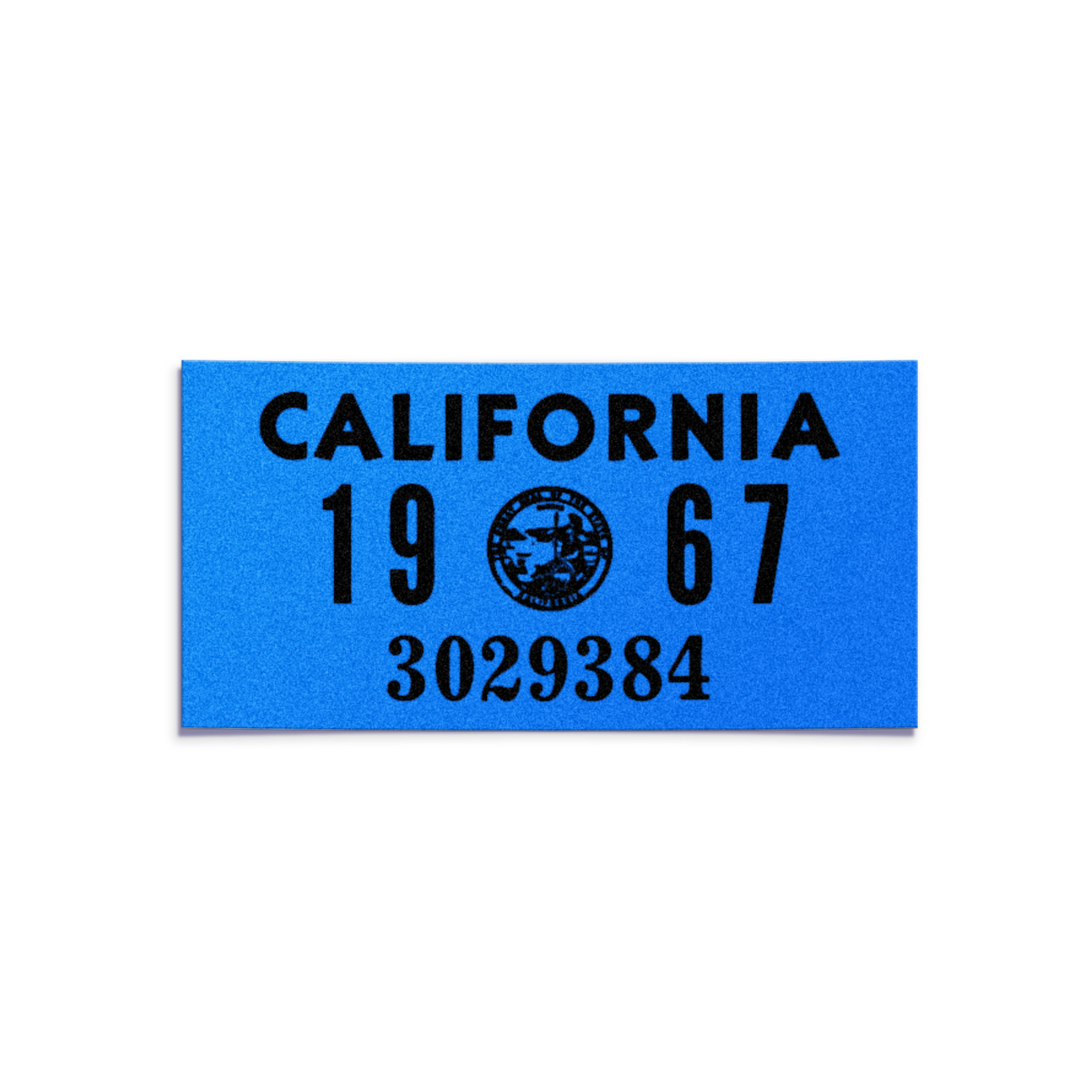 1967 California License Plate Year Sticker - YOM - CA DMV Registration Tab 1967 California License Plate Year Sticker - YOM - CA DMV Registration Tab