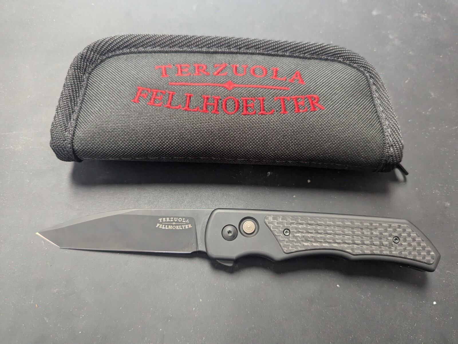 Bob Terzuola & Brian Fellhoelter Collab Jersey Devil Black Tanto Magnacut 