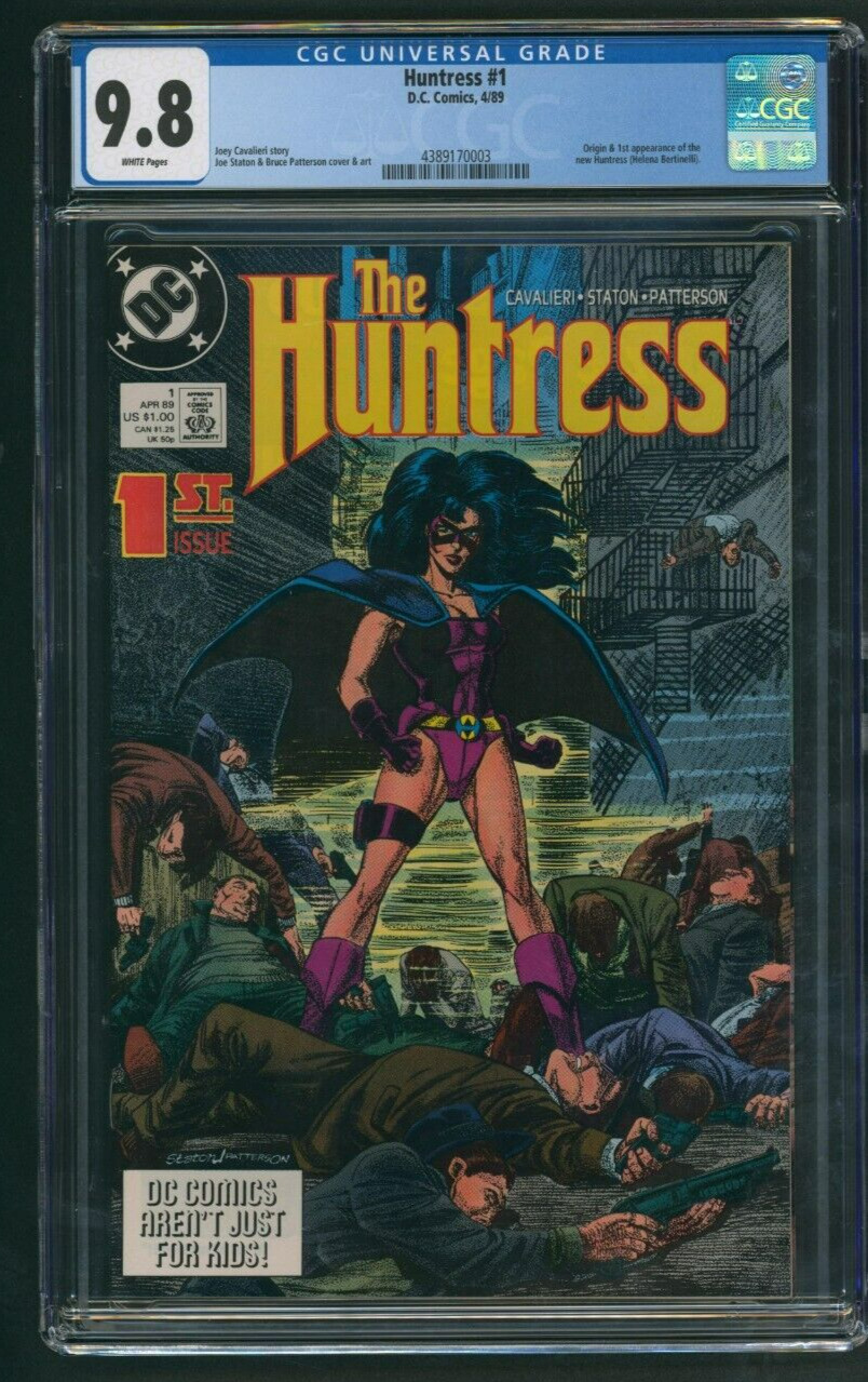 Huntress #1 CGC 9.8 DC Comics 1989 Origin 1st app new Huntress