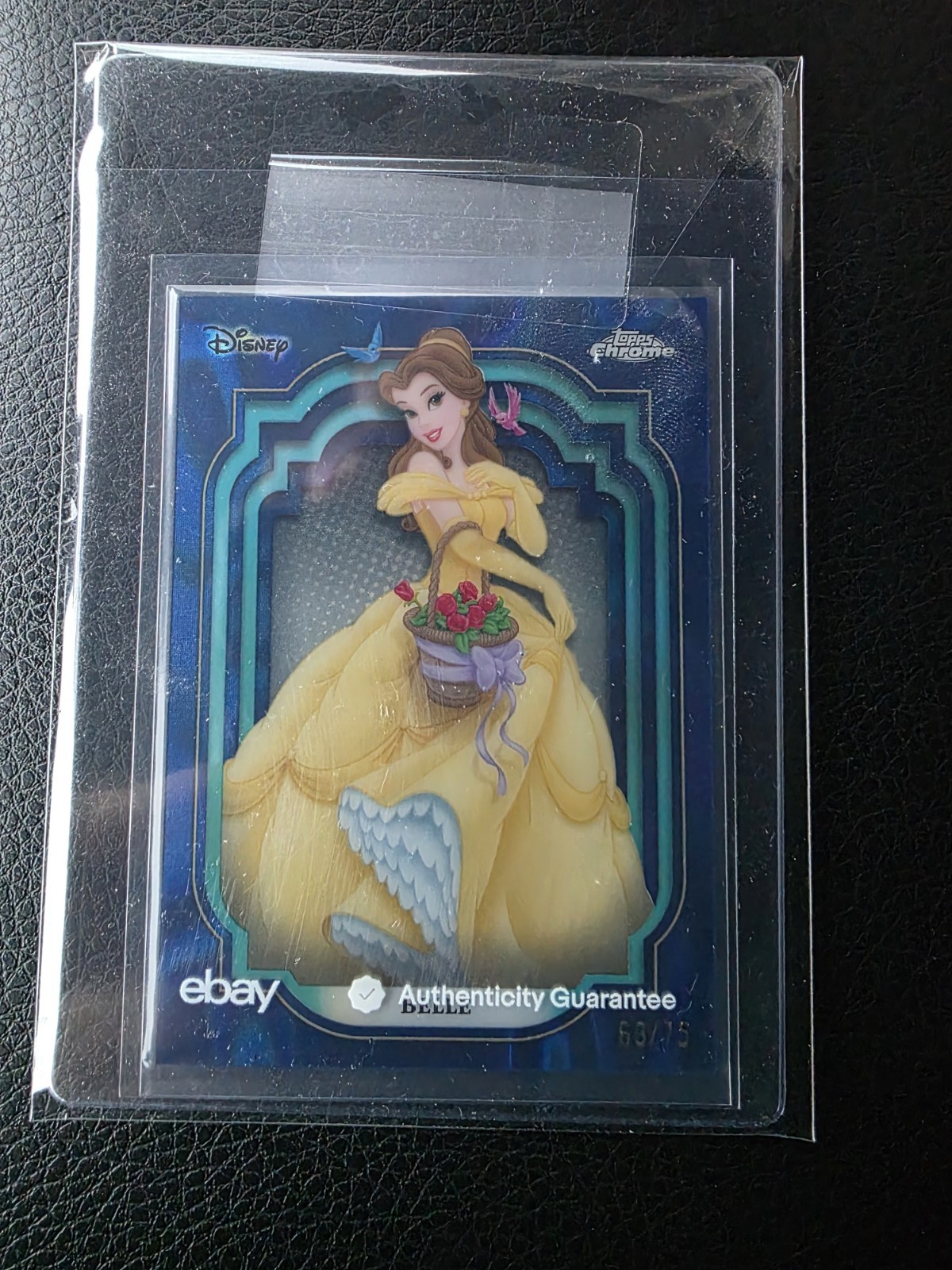2024 Topps Chrome Disney Belle #49 Dark Blue & Light Blue Lava Refractor /75 2024 Topps Chrome Disney Belle #49 Dark Blue & Light Blue Lava Refractor /75