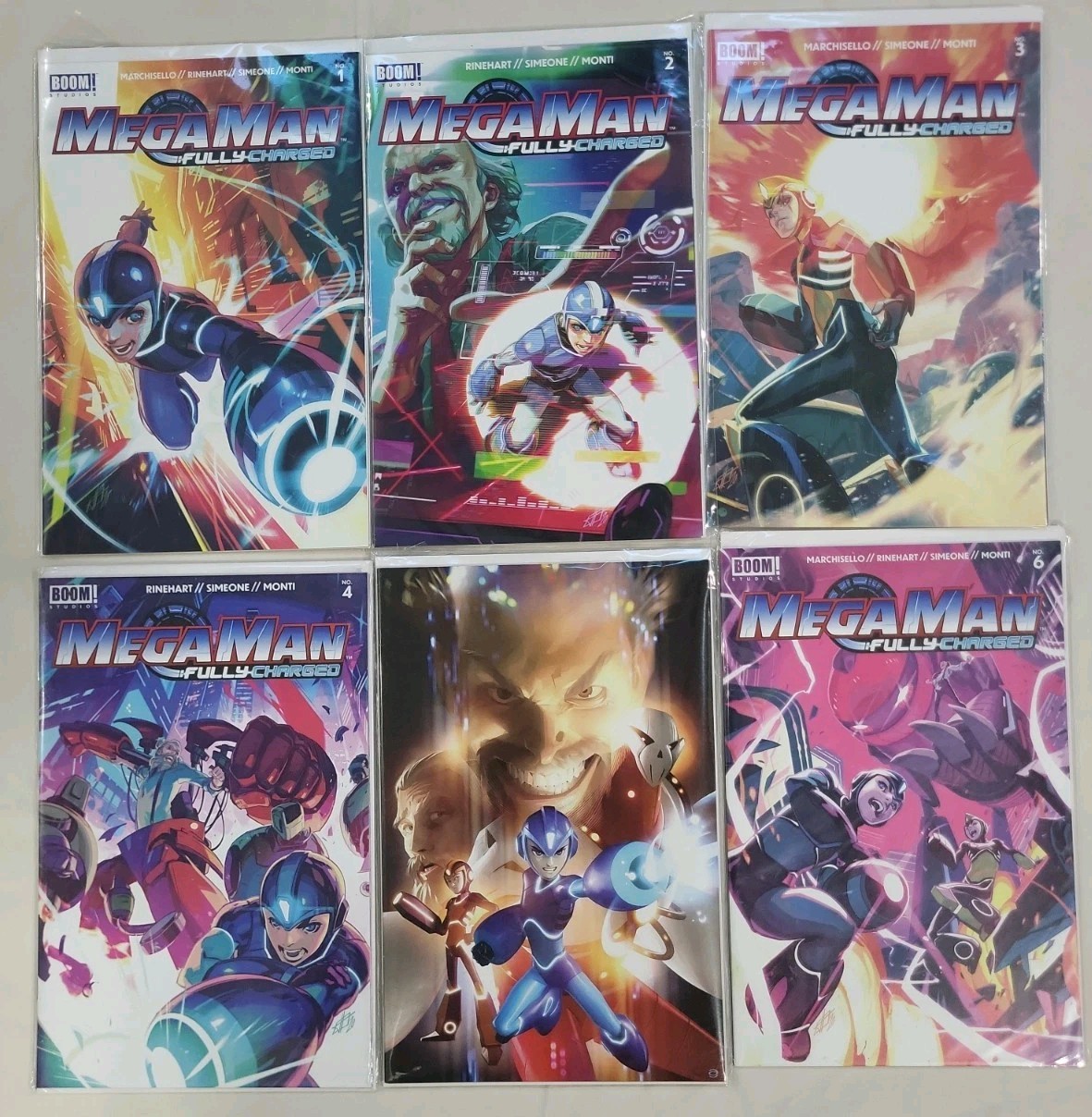 MEGA MAN: FULLY CHARGED 2020 #1-6 COMPLETE SET LOT FULL RUN BOOM STUDIOS CAPCOM