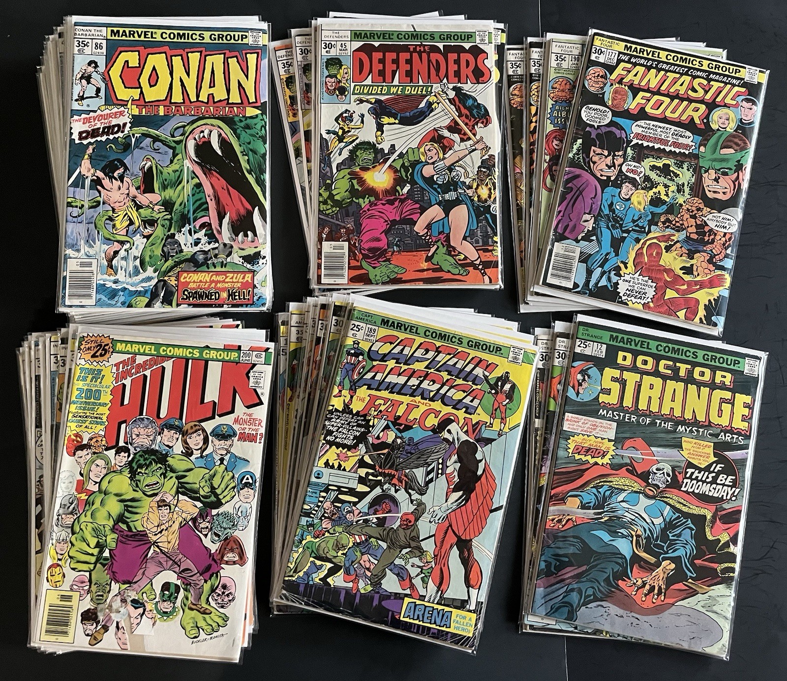 Marvel Comics Bronze Age Lot (51) Hulk Captain America Dr Strange FF Conan Key