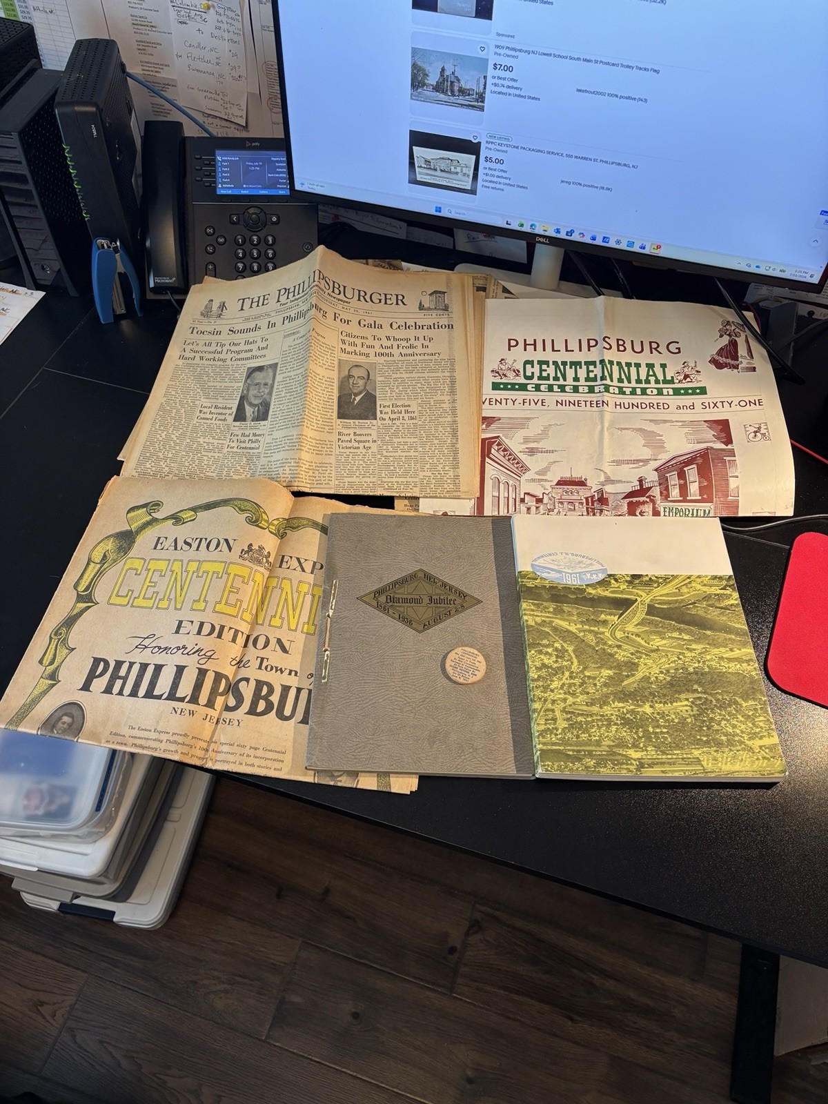 Phillipsburg New Jersey History Items 1961 Centennial Diamond Jubilee Newspaper