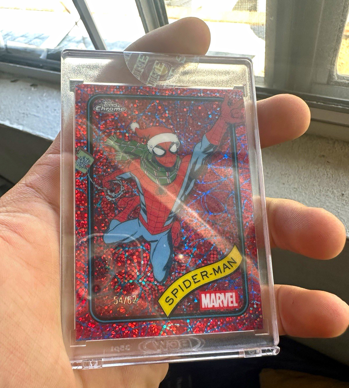 Topps 2025 Topps Chrome Marvel Spider-Man #101 Employee Exclusive 54/62 Topps 2025 Topps Chrome Marvel Spider-Man #101 Employee Exclusive 54/62