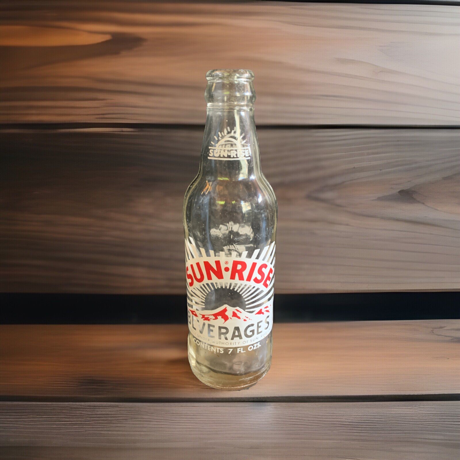 VTG Sun Rise Beverage Bottle 7 Oz Coca Cola Company Great Graphics Collectible VTG Sun Rise Beverage Bottle 7 Oz Coca Cola Company Great Graphics Collectible