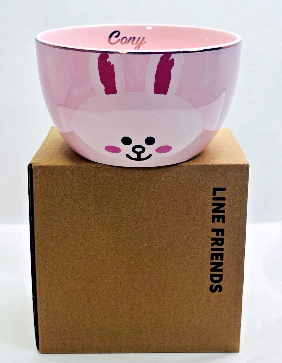 LINE FRIENDS Cony Pink Bunny Ceramic Mug Character Cup w/ Original Box LINE FRIENDS Cony Pink Bunny Ceramic Mug Character Cup w/ Original Box