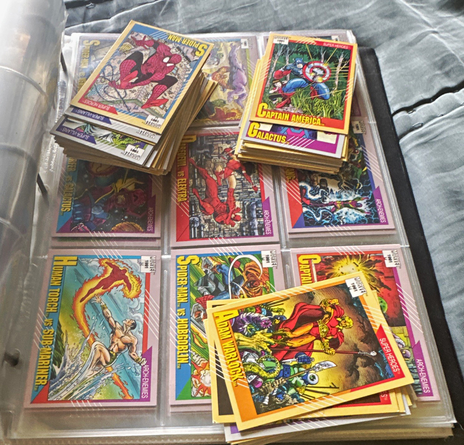 Marvel 1991 Marvel Universe/Super Heroes Trading Cards ENTIRE SET. Marvel 1991 Marvel Universe/Super Heroes Trading Cards ENTIRE SET.