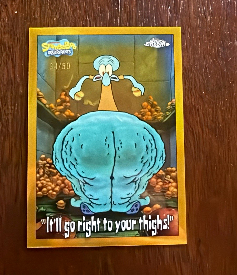 Topps Chrome SpongeBob Squidward \ Topps Chrome SpongeBob Squidward \