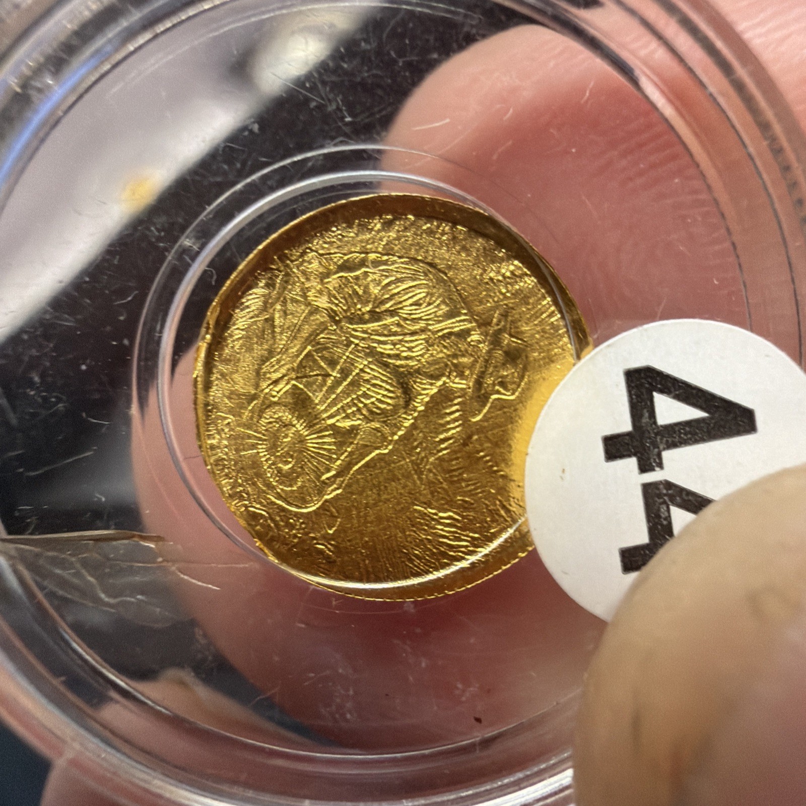 1/100 oz .9999 Fine Gold Round Gold Prospector in capsule 1/100 oz .9999 Fine Gold Round Gold Prospector in capsule