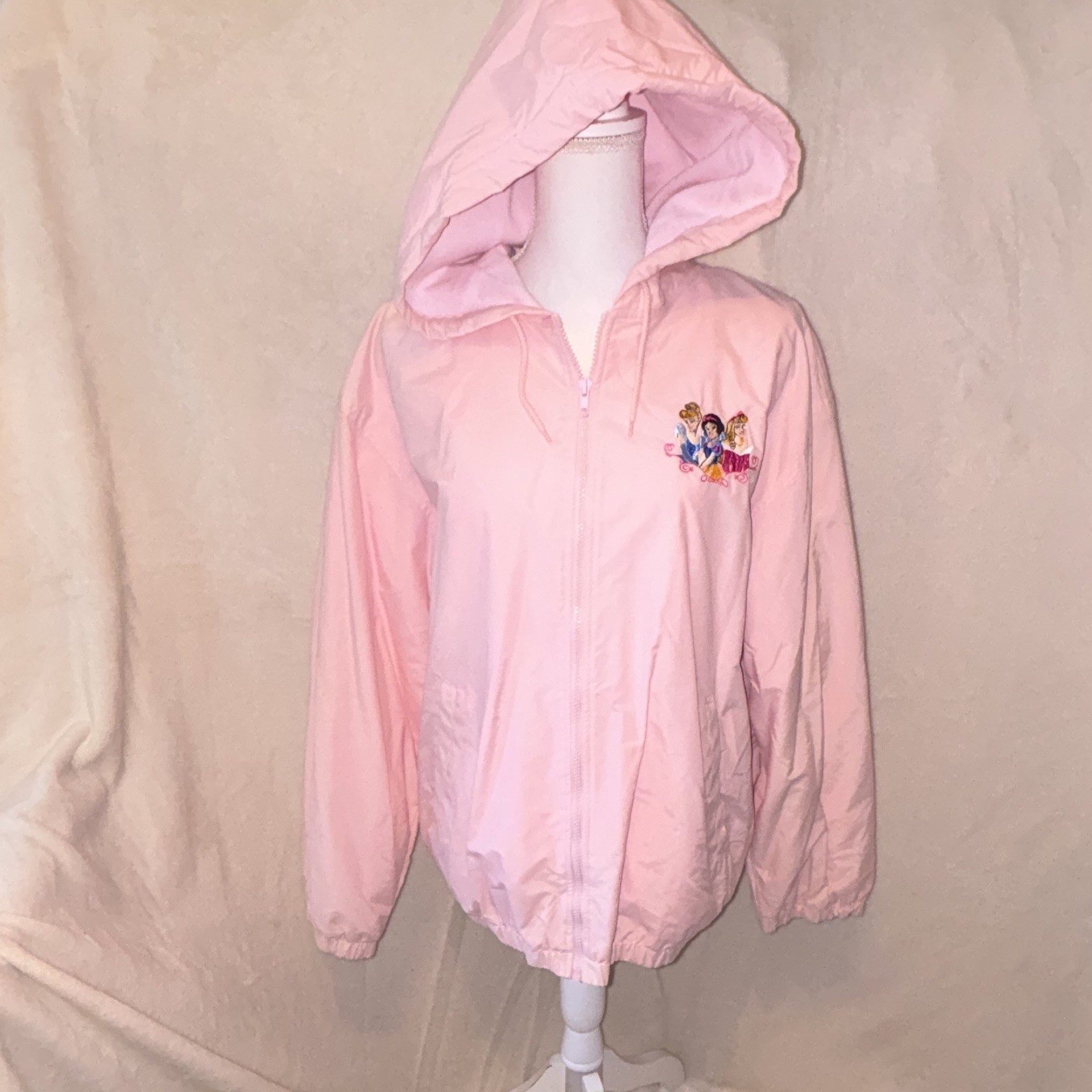 Vintage ‘90’s Disney Store Pink Hooded Zip-Up Jacket \ Vintage ‘90’s Disney Store Pink Hooded Zip-Up Jacket \