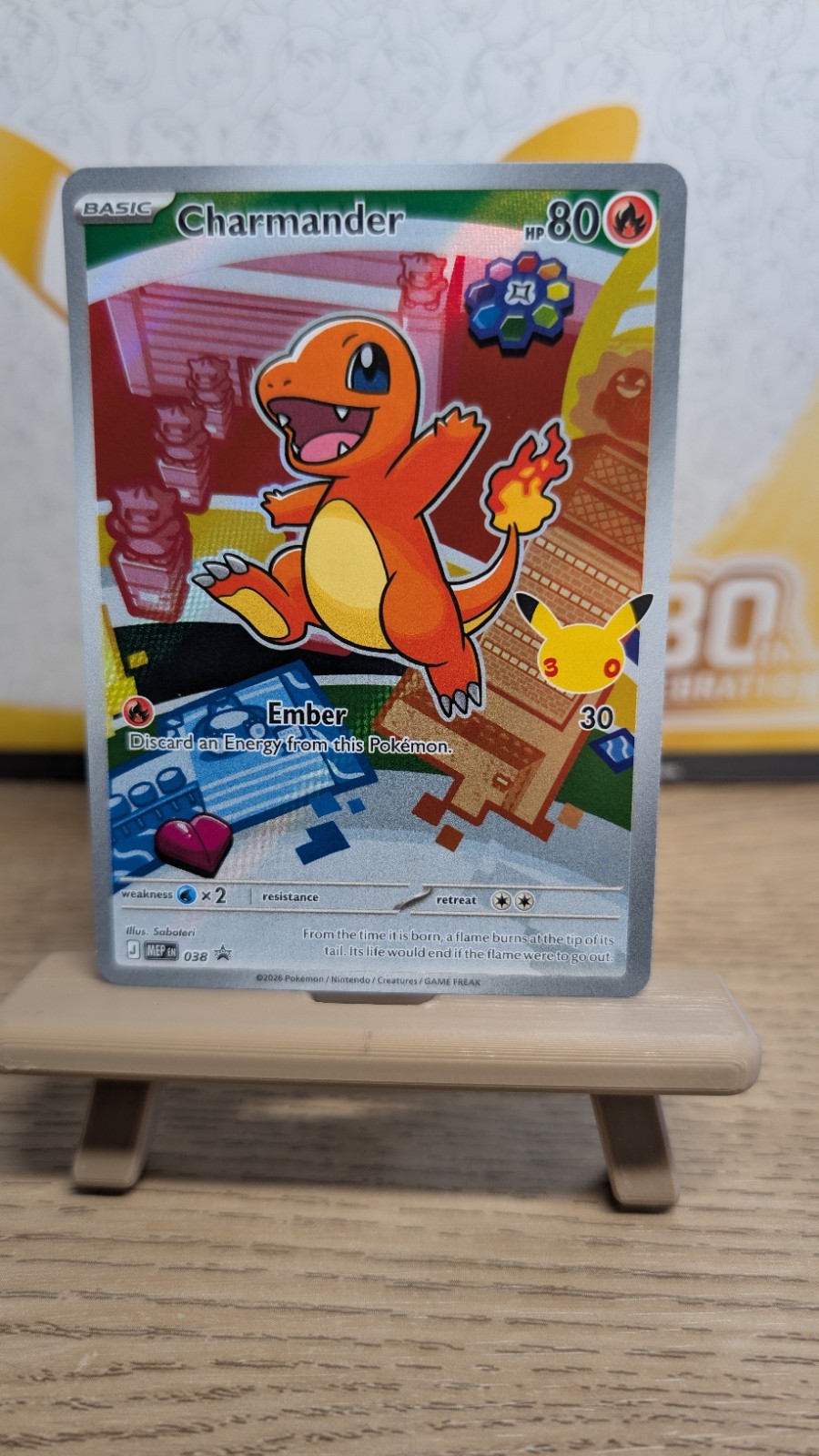 Pokemon TCG: Charmander 038 Mega Evolution Promo 30th Anniversary