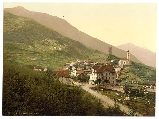 Hospenthal, Andermatt, Switzerland c1900 OLD PHOTO Hospenthal, Andermatt, Switzerland c1900 OLD PHOTO