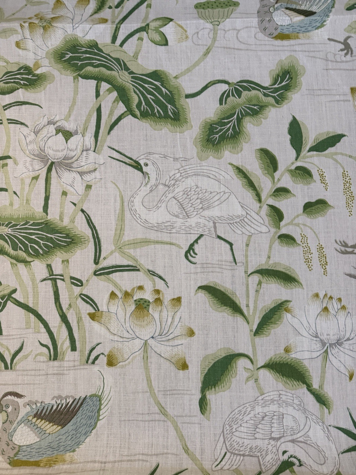 Schumacher Lotus Garden Leaf Fabric 8 Yards Schumacher Lotus Garden Leaf Fabric 8 Yards