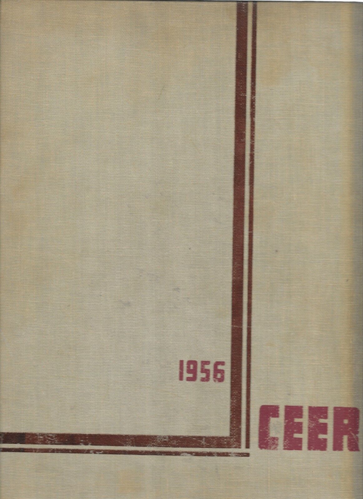 CHAFFEY COLLEGE 1956 CEER YEARBOOK-RON WARREN