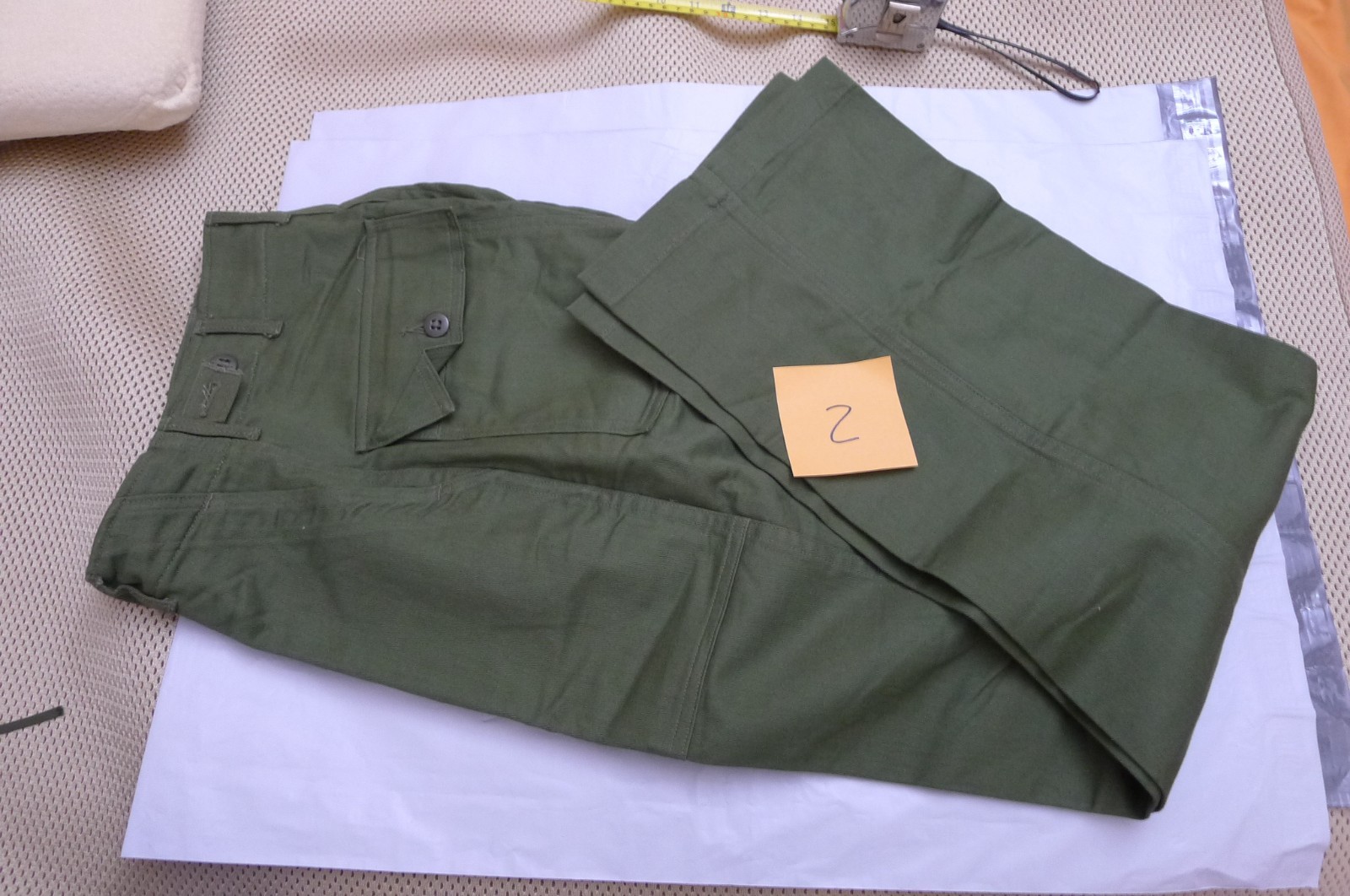 NOS 60s OG-107 8.5 oz Sateen Pants Military US Army Vietnam War Unissued Small-2 NOS 60s OG-107 8.5 oz Sateen Pants Military US Army Vietnam War Unissued Small-2