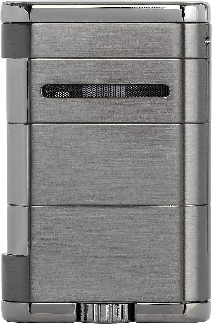 XIKAR Allume Triple Jet Tabletop Lighter, Gunmetal XIKAR Allume Triple Jet Tabletop Lighter, Gunmetal