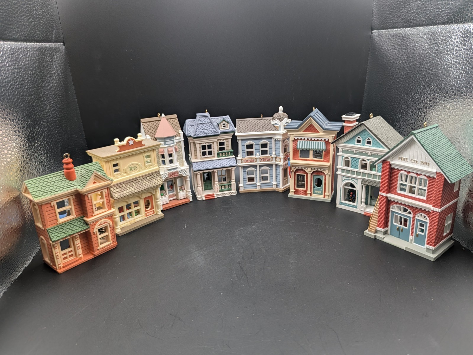 Hallmark Nostalgic Houses Shops #1-8 1984-1991 Dollhouse Ornament Lot