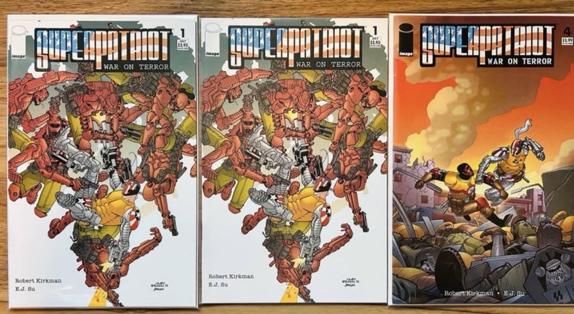 Superpatriot: War on Terror #1x2, #4 (Image) HTF rare series. Robert Kirkman Superpatriot: War on Terror #1x2, #4 (Image) HTF rare series. Robert Kirkman