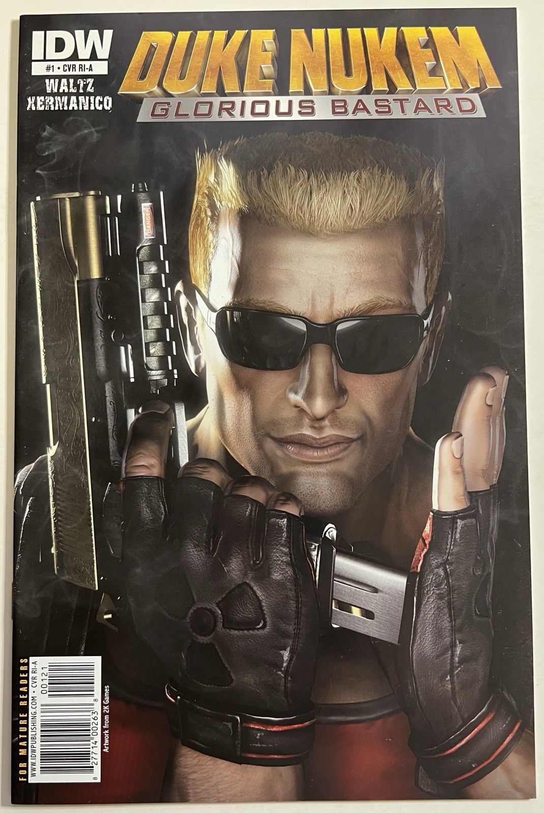 Duke Nukem Glorious Bastard #1 IDW 1:10 Retailer Incentive A Variant NM 9.4