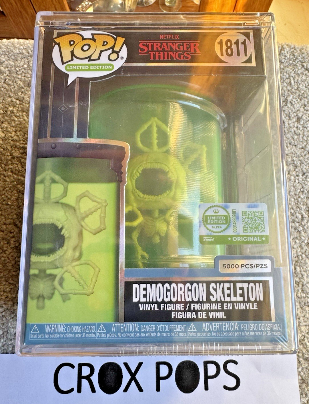 DEMOGORGON SKELETON 1811 Stranger Things Funko Pop Vinyl New Sealed Hard Stack