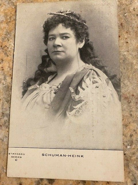Antique Famous Singer Schuman-Heink Postcard