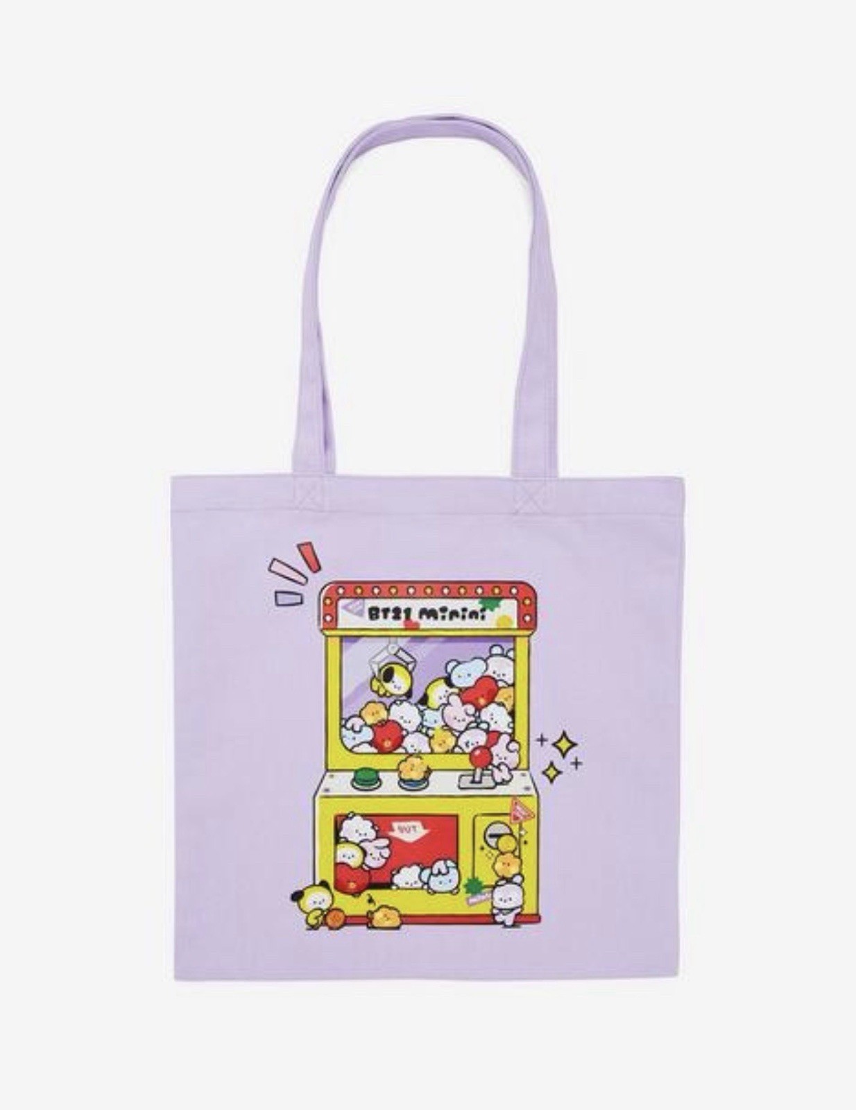 NEW w TAG BT21 Claw Machine Tote Bag NEW w TAG BT21 Claw Machine Tote Bag
