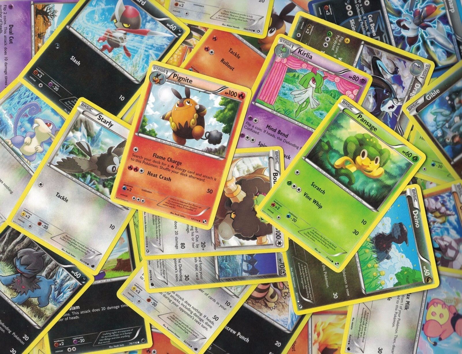 BEST SELLER Lot of 40 REAL Pokemon Cards Common/Uncommon Excellent-LP Cond Bulk