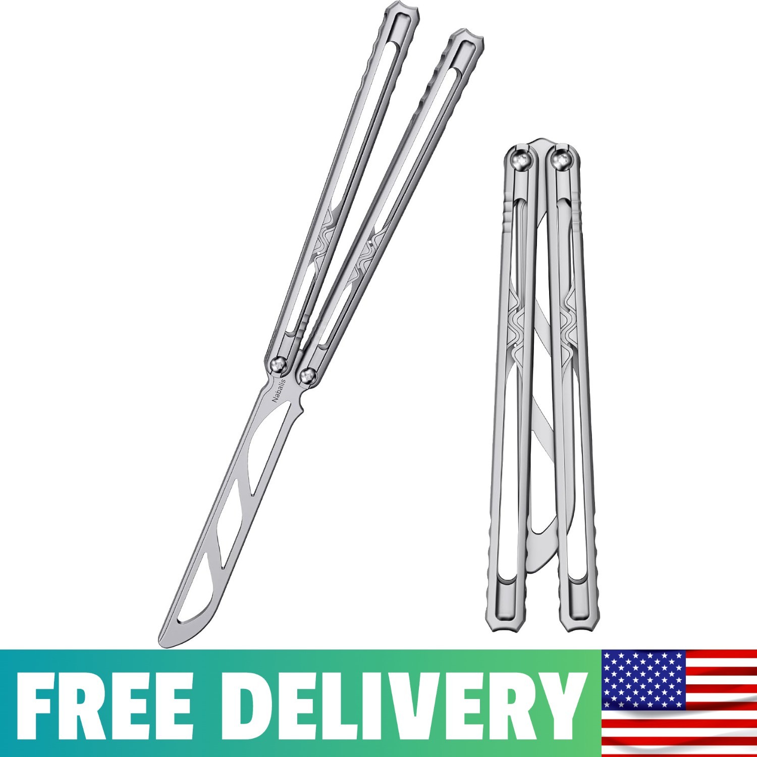 Canyon Balisong Trainer Butterfly Knife Balisong, With Stainless Steel Handle &