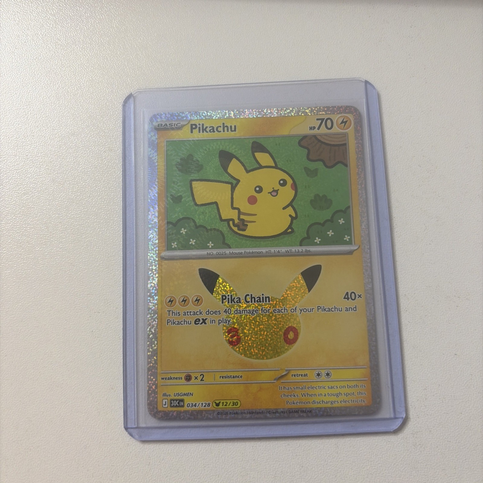 Pikachu 30th Celebration 034/128 (12/30) - Pokémon TCG Pikachu 30th Celebration 034/128 (12/30) - Pokémon TCG