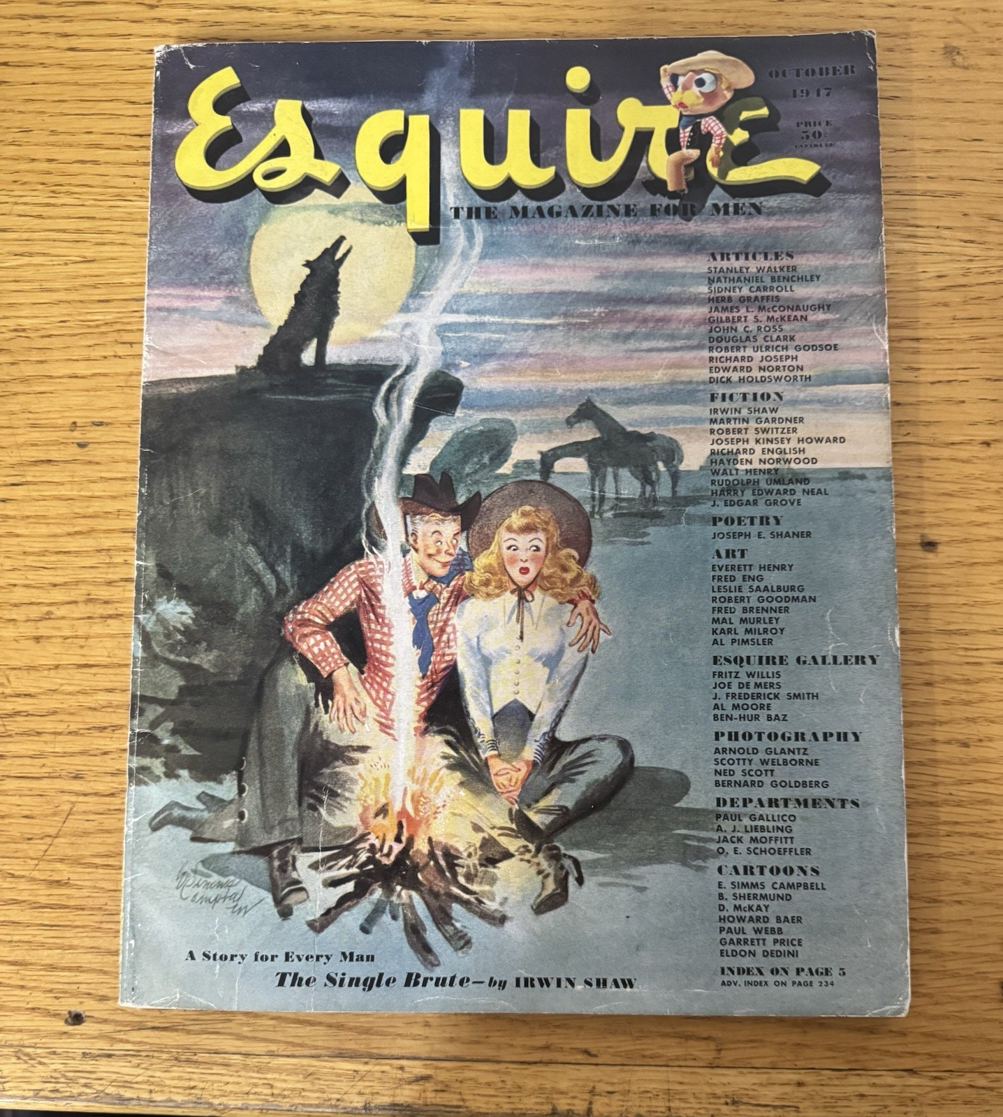 Esquire Magazine - October 1947. Holiday Issue. Literary, Art, Fashion For Men Esquire Magazine - October 1947. Holiday Issue. Literary, Art, Fashion For Men