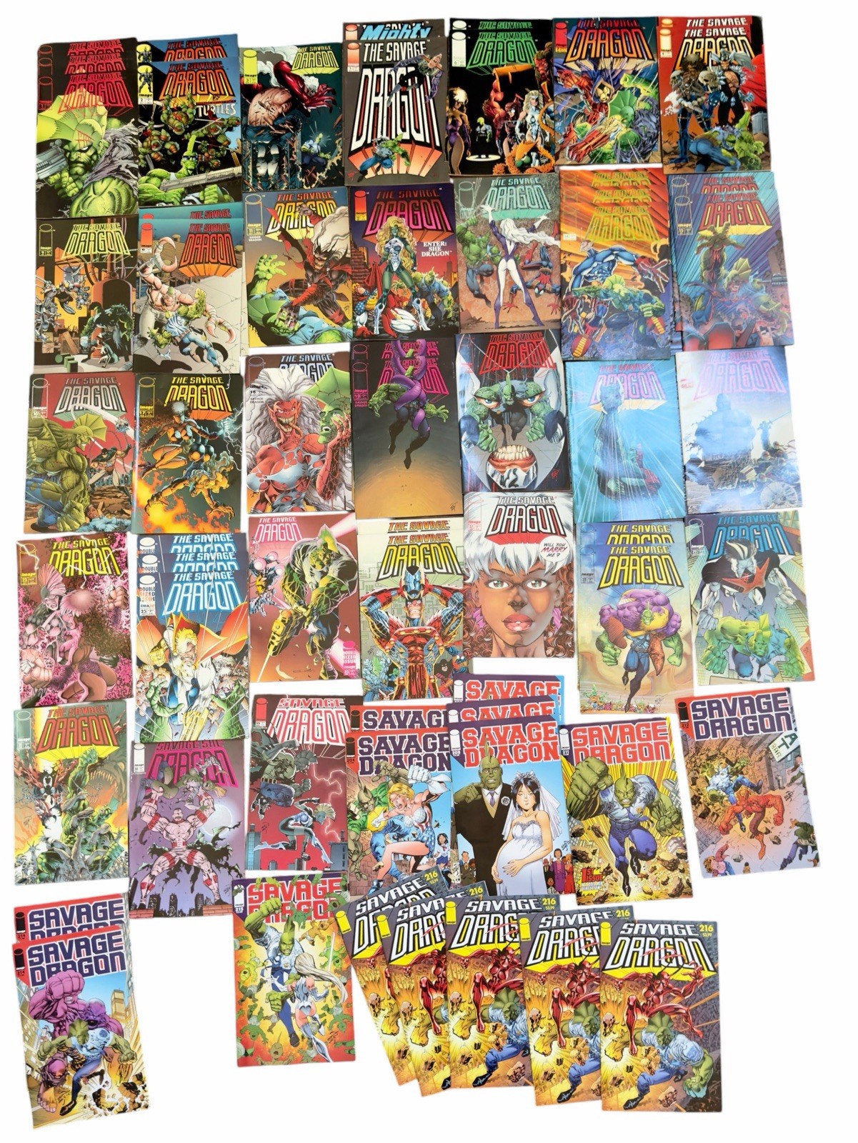 Savage Dragon Comic 61 Issues Lot #1-30, 204, 209, 211, 212, 214-216 Low Print + Savage Dragon Comic 61 Issues Lot #1-30, 204, 209, 211, 212, 214-216 Low Print +