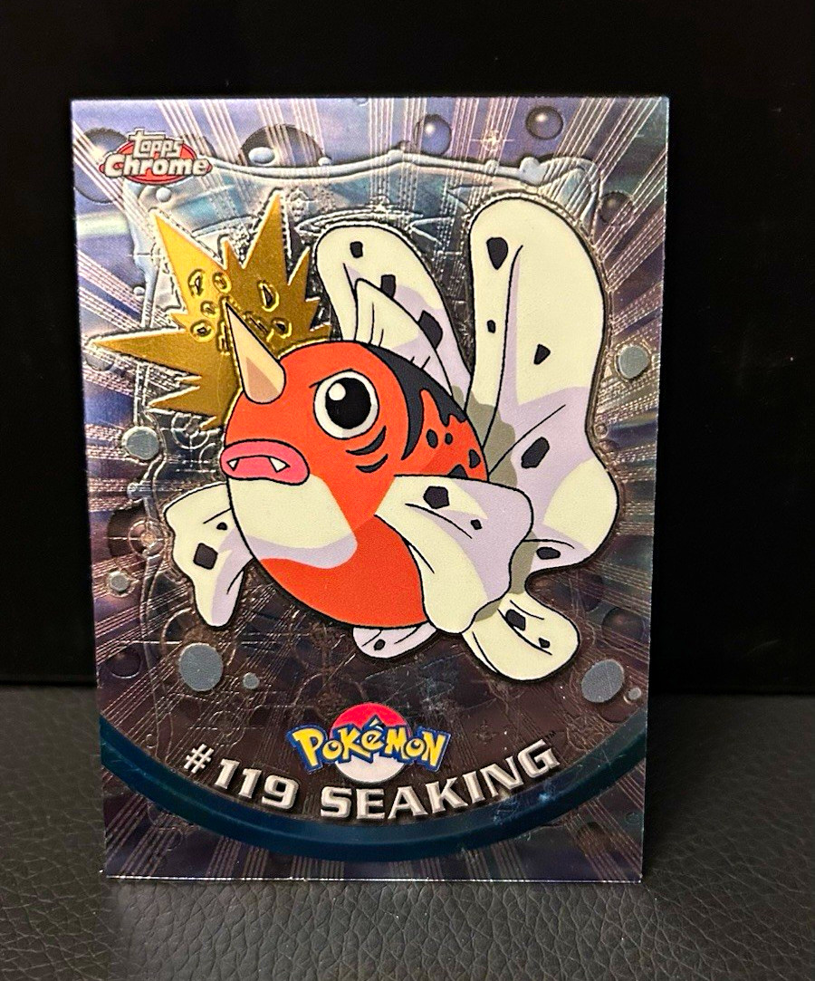 1999 Topps Chrome TV Animation Edition Pokémon Seaking #119 Card 1999 Topps Chrome TV Animation Edition Pokémon Seaking #119 Card