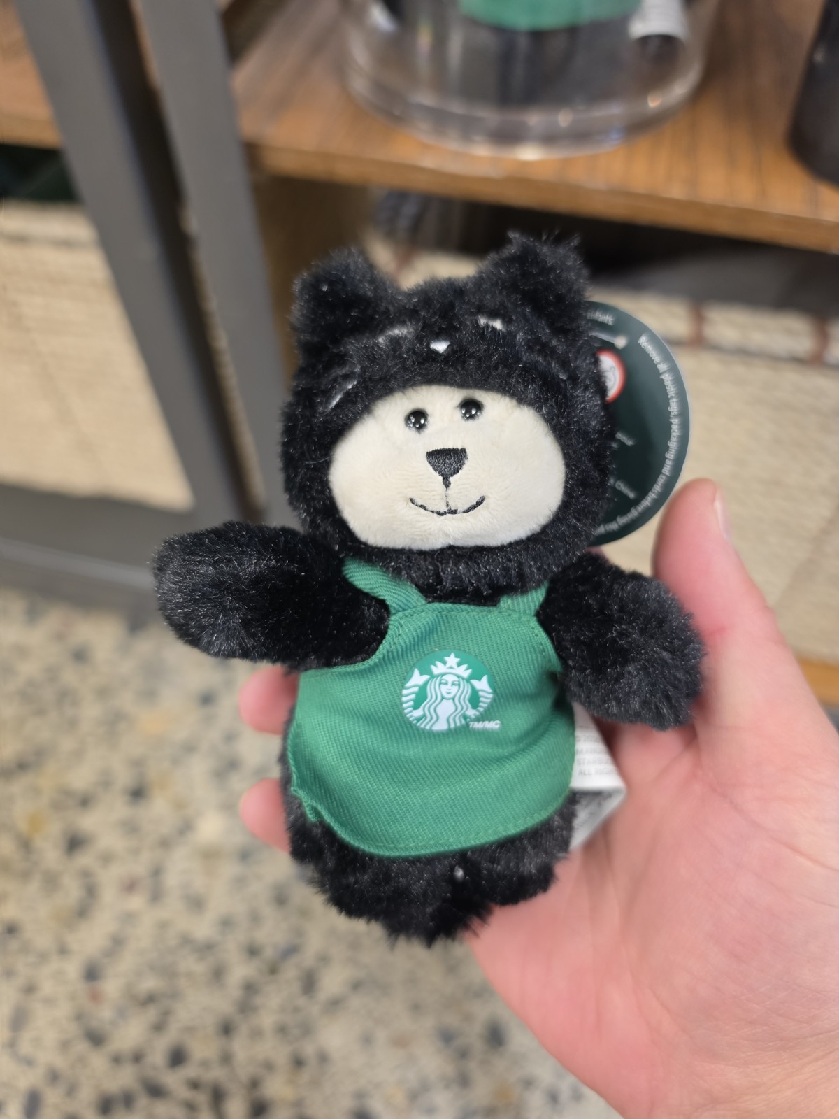 Starbucks 2026 Halloween Black Cat Bearista Plush Bag Charm Keychain Starbucks 2026 Halloween Black Cat Bearista Plush Bag Charm Keychain