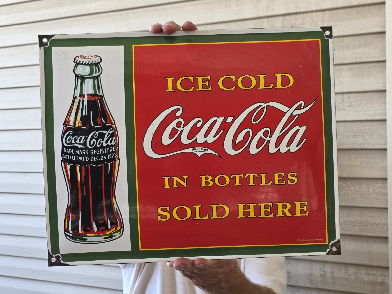 VINTAGE ICE COLD COCA COLA PORCELAIN SIGN SODA BEVERAGE SERVICE STATION 16 VINTAGE ICE COLD COCA COLA PORCELAIN SIGN SODA BEVERAGE SERVICE STATION 16