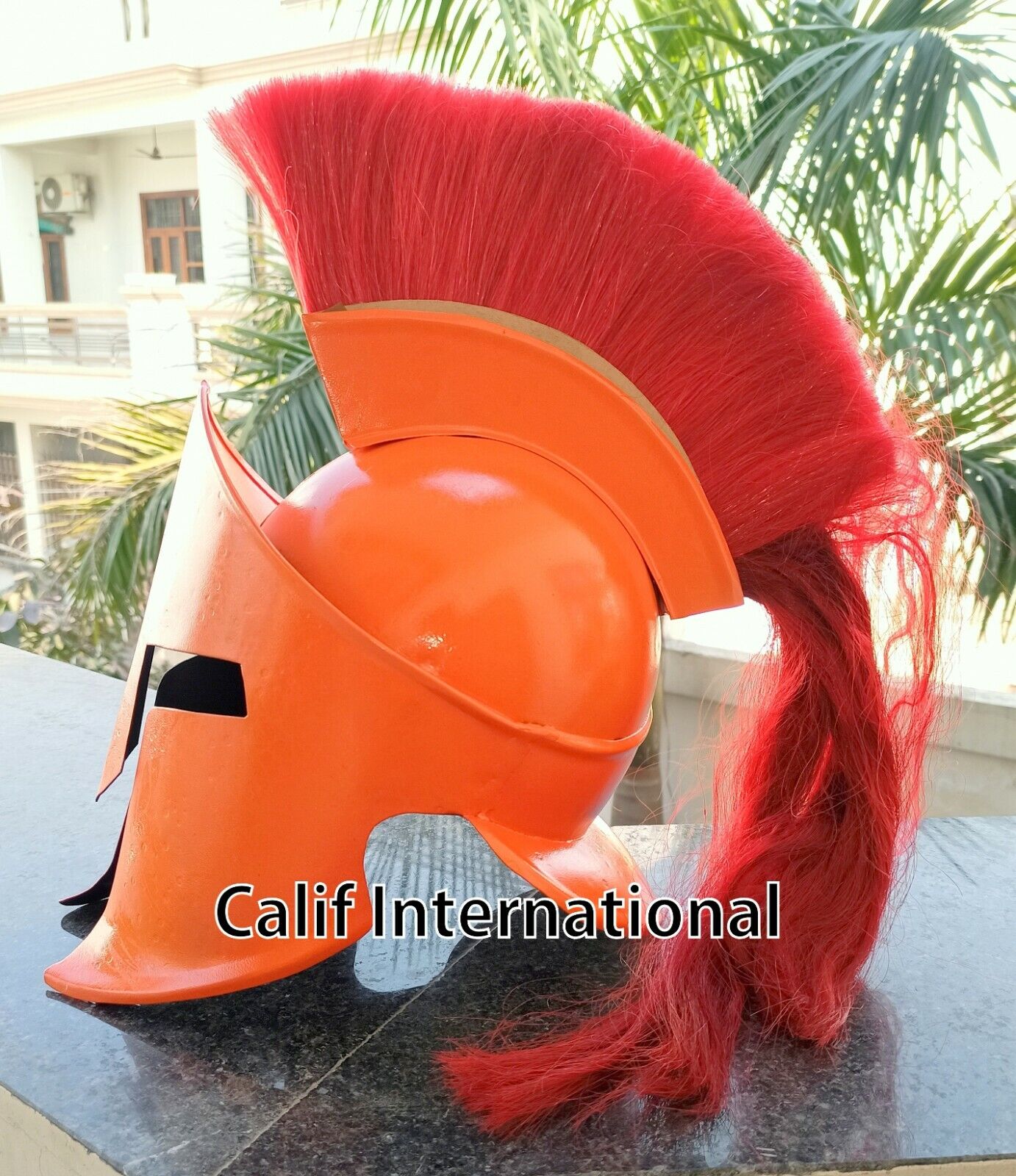 300 Spartan Helmet With Red Plume King Leonidas Replica Helmet Medieval Helmet 