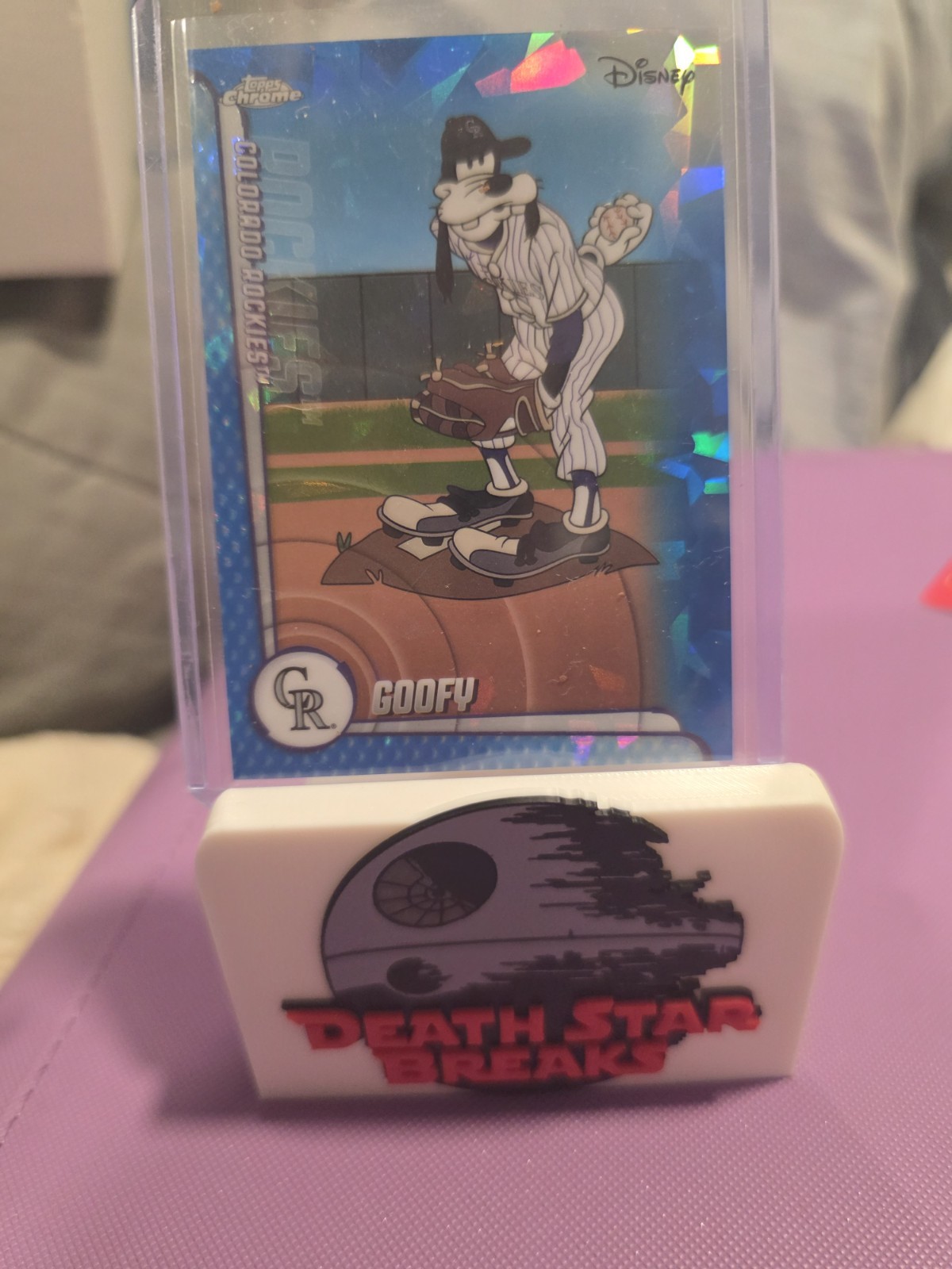 2026 Topps Chrome Disney Sapphire Goofy MLB Colorado Rockies 2026 Topps Chrome Disney Sapphire Goofy MLB Colorado Rockies