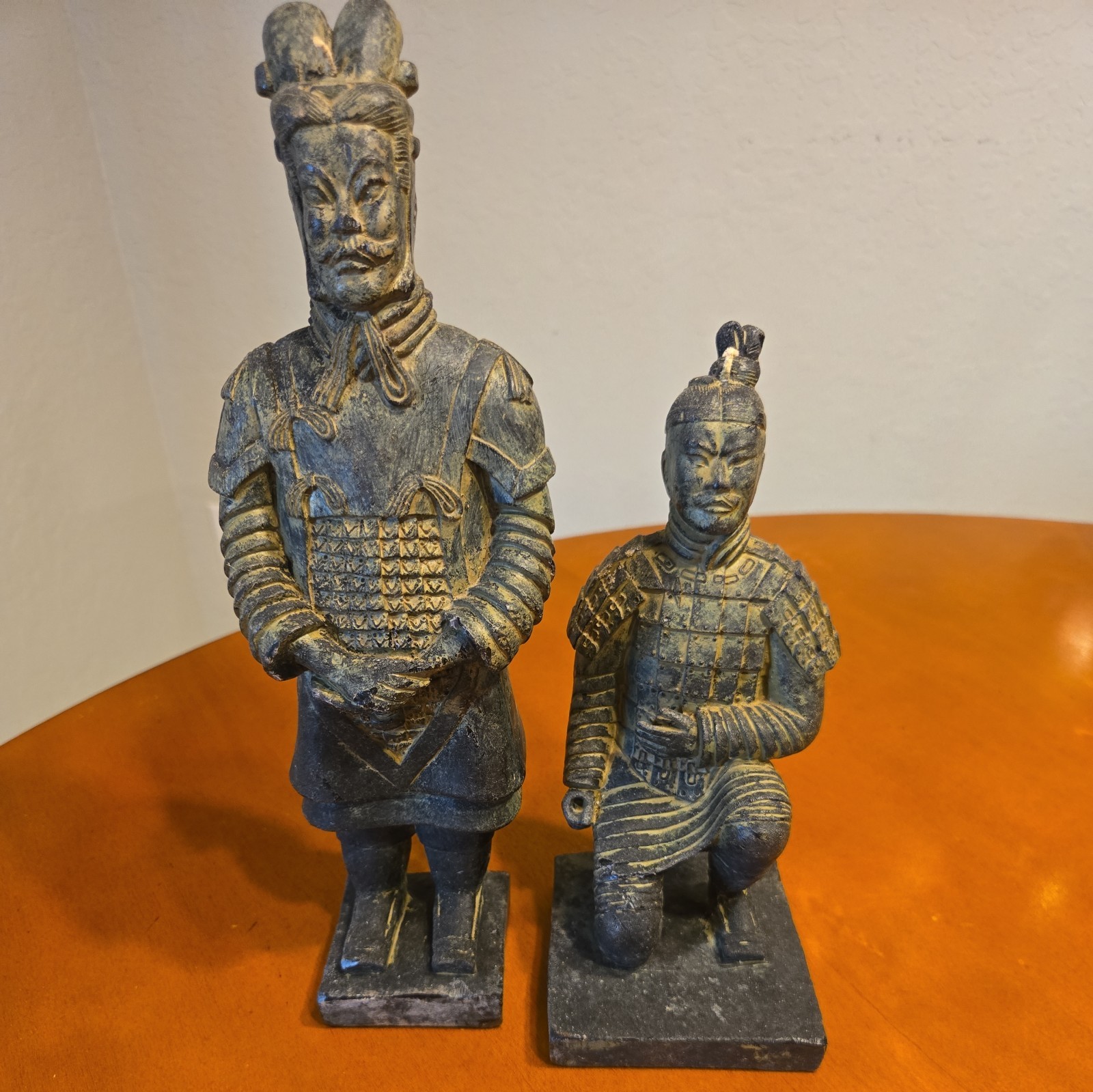 Wax candles Terracotta Warriors Set 2 Chinese Soldier & Kneeling Figurine RARE Wax candles Terracotta Warriors Set 2 Chinese Soldier & Kneeling Figurine RARE
