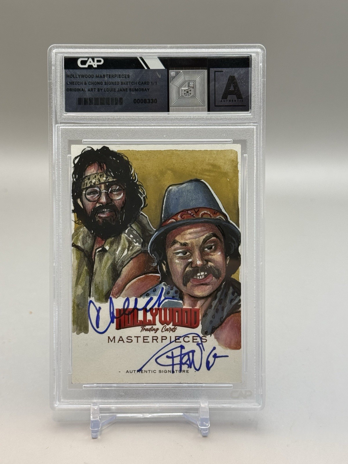 2025 Hollywood Masterpiece 1/1 Sketch Card Signed By Cheech And Tommy Chong 2025 Hollywood Masterpiece 1/1 Sketch Card Signed By Cheech And Tommy Chong