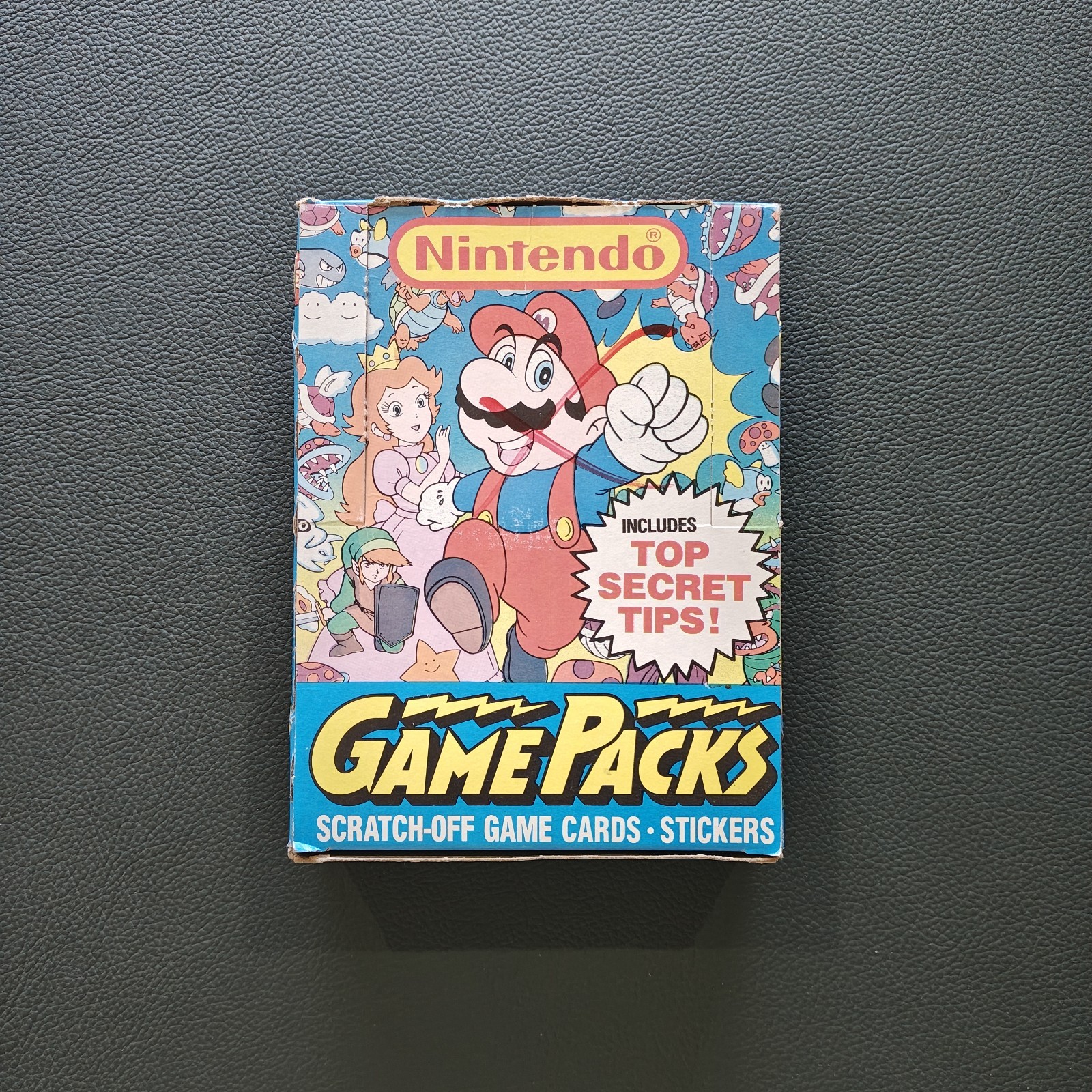 1989 Nintendo Game Packs Topps: 48 Factory Sealed Packs *Complete Booster Box*