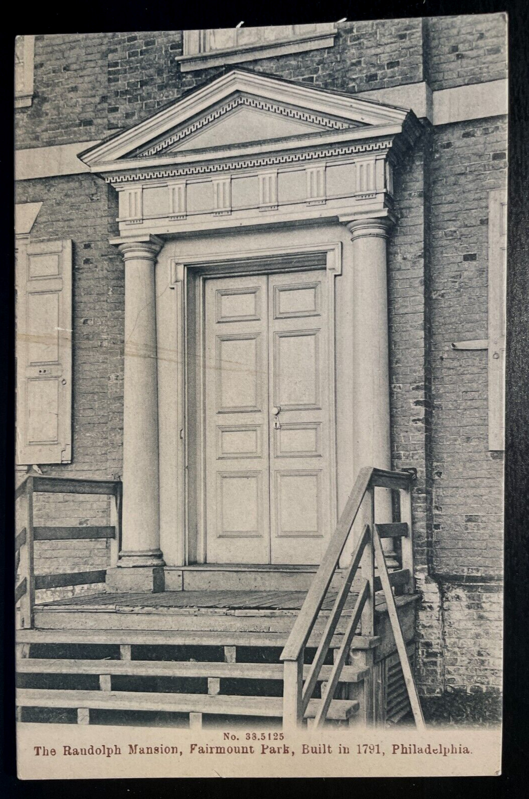 Vintage Postcard 1907-1915 The Randolph Mansion Doorway, Philadelphia, PA Vintage Postcard 1907-1915 The Randolph Mansion Doorway, Philadelphia, PA