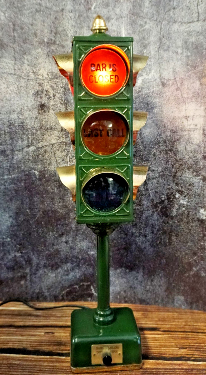 Circa 1960's B & B Bar OPEN - LAST CALL - CLOSED Traffic Light Signal Lamp WORKS Circa 1960's B & B Bar OPEN - LAST CALL - CLOSED Traffic Light Signal Lamp WORKS