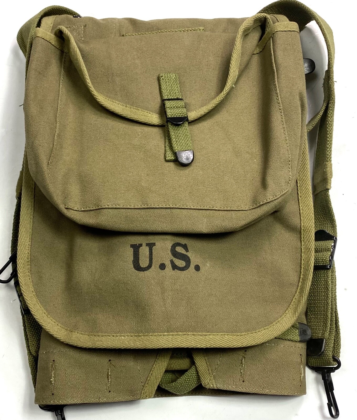 WWI WWII US M1910 INFANTRY HAVERSACK & MEAT CAN CARRY POUCH-OD#3 WWI WWII US M1910 INFANTRY HAVERSACK & MEAT CAN CARRY POUCH-OD#3