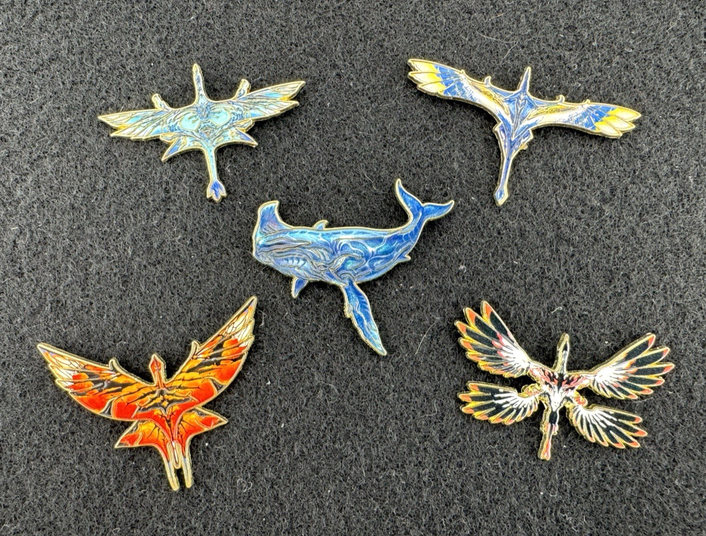 Disney Avatar Pandora Ikran Banshee and Tulkun Whale Five Pin Set NEW Unofficial Disney Avatar Pandora Ikran Banshee and Tulkun Whale Five Pin Set NEW Unofficial