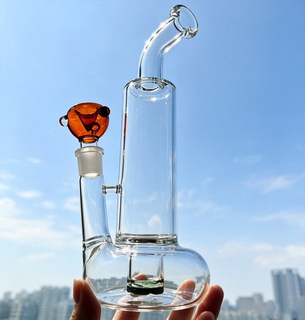 Tall Tornado return Percolator Beaker bong Glass Water Pipe rig Hookah 18mm bowl