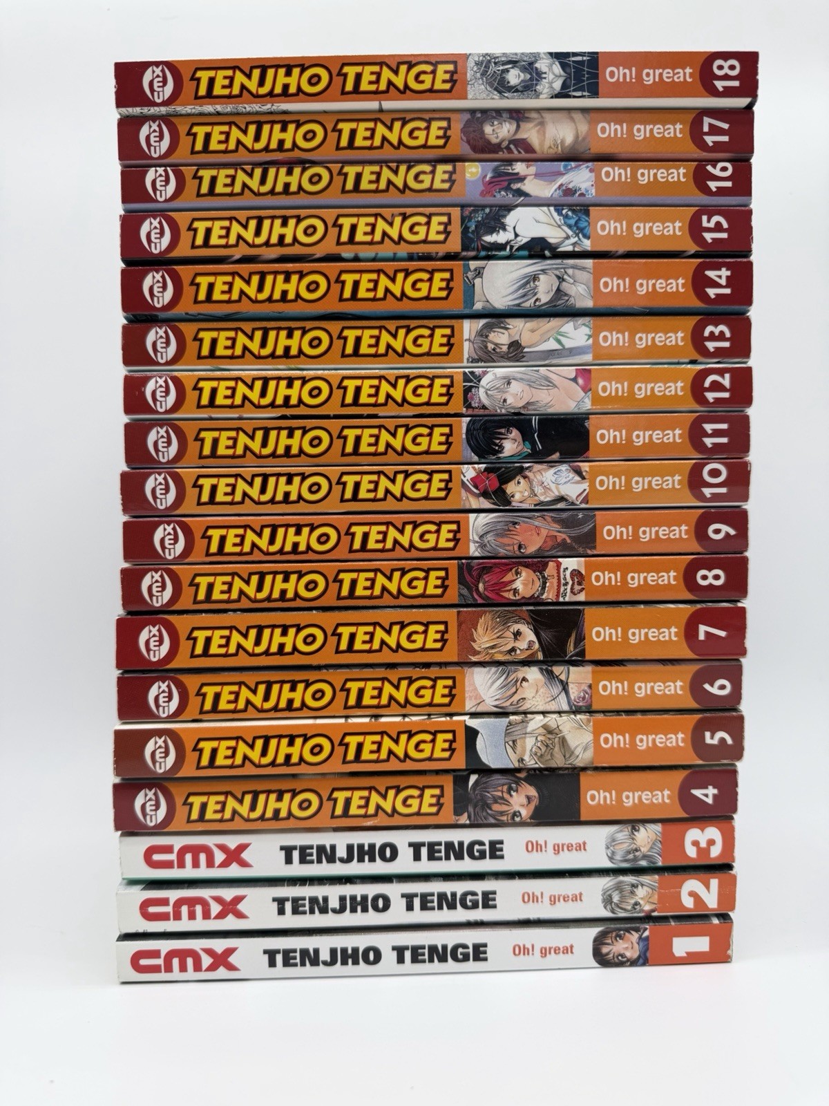 Tenjho Tenge Manga English Complete Set Oh great CMX Volumes 1-18 Tenjho Tenge Manga English Complete Set Oh great CMX Volumes 1-18