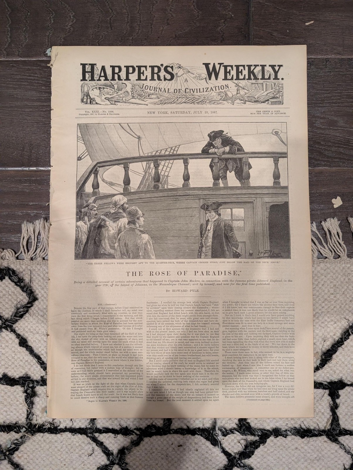 Harper’s Weekly July 23, 1887 – Lincoln Park, Blackfeet Indians, Manitou Colorad
