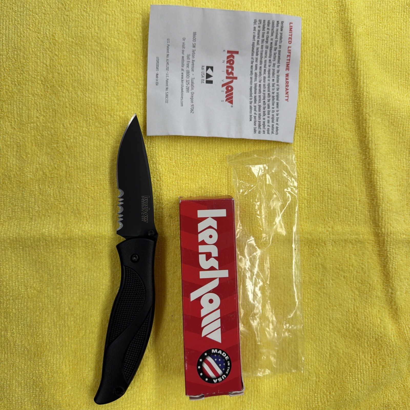2009 Kershaw 1550ST Blackout Ken Onion NEW IN BOX Rare 2009 Kershaw 1550ST Blackout Ken Onion NEW IN BOX Rare