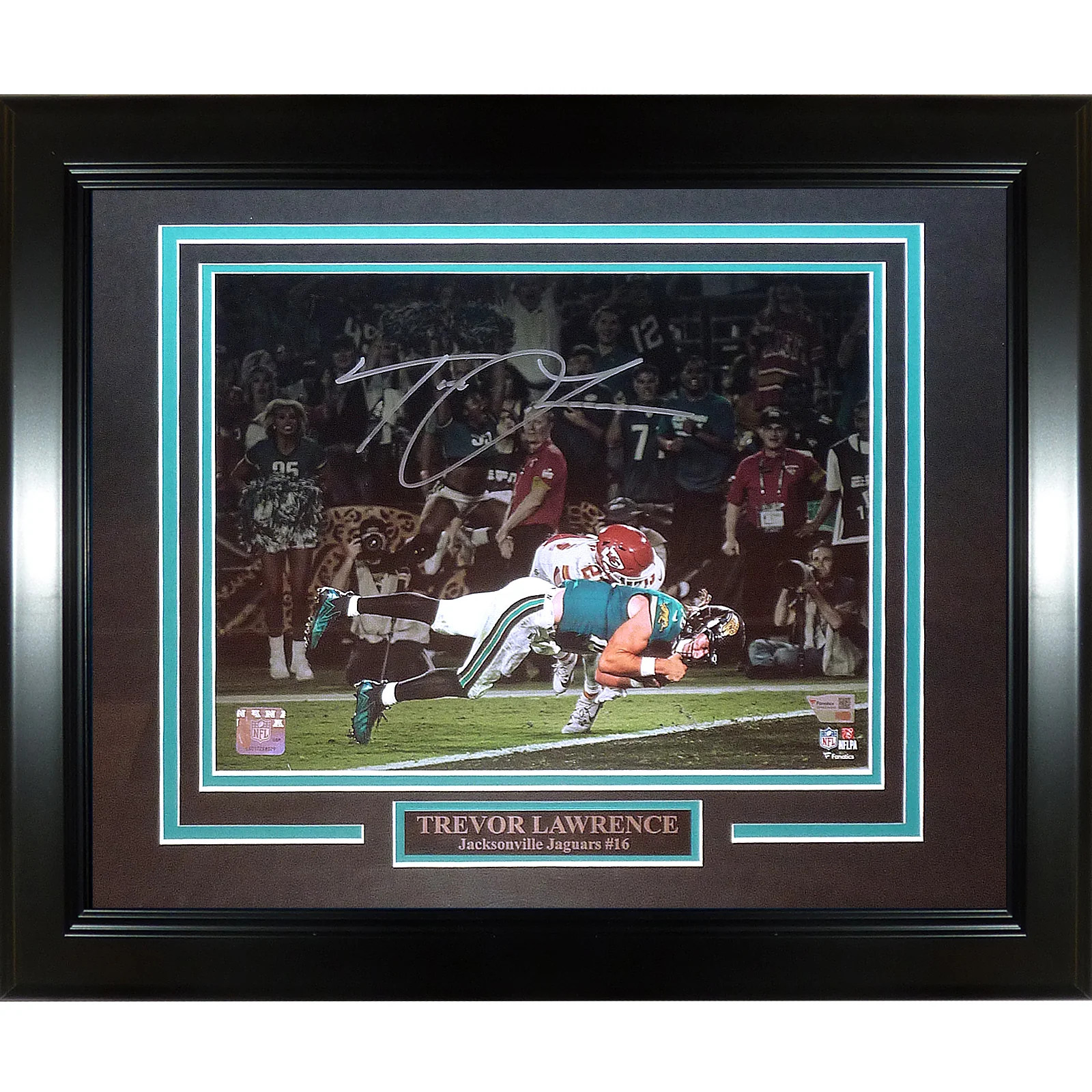 Trevor Lawrence Autographed Jacksonville Jaguars (Game-Winning TD vs KC) Deluxe